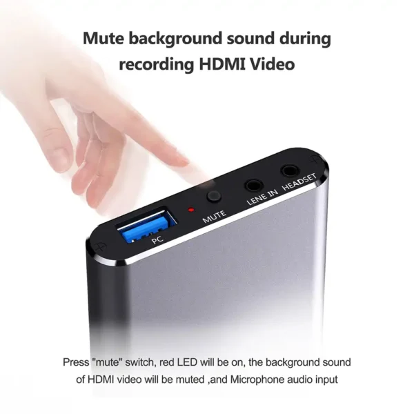 کارت کپچر ایزدکپ Ezcap 371 6 قابلیت قطع کردن صدای HDMI در کارت کپچر ezcap 371