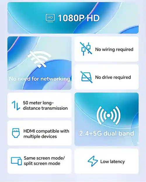 دانگل انتقال تصویر بی سیم میرااسکرین مدل Mirascreen CHD01 HDMI